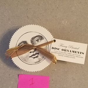 Wendy Addison fancy printed disc ornaments #1